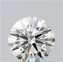 Natural Diamond 0.51 Carats, Round with Excellent Cut, K Color, VVS2 Clarity and Certified by GIA