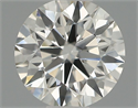 Natural Diamond 0.42 Carats, Round with Excellent Cut, H Color, VS2 Clarity and Certified by IGI