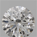 Natural Diamond 0.40 Carats, Round with Excellent Cut, H Color, VVS2 Clarity and Certified by GIA