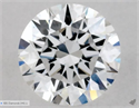 Natural Diamond 0.40 Carats, Round with Excellent Cut, D Color, VS2 Clarity and Certified by GIA