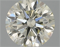 Natural Diamond 0.42 Carats, Round with Excellent Cut, K Color, SI1 Clarity and Certified by IGI