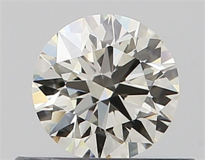 Picture of Natural Diamond 0.41 Carats, Round with Excellent Cut, K Color, VS1 Clarity and Certified by GIA