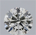 Natural Diamond 0.51 Carats, Round with Excellent Cut, H Color, VS2 Clarity and Certified by IGI