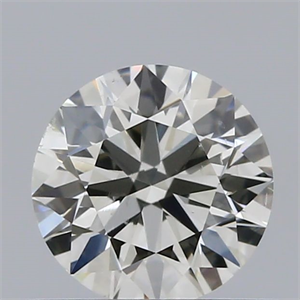 Picture of Natural Diamond 0.51 Carats, Round with Excellent Cut, H Color, VS2 Clarity and Certified by IGI