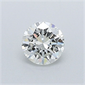 Natural Diamond 0.40 Carats, Round with Very Good Cut, K Color, VVS1 Clarity and Certified by GIA