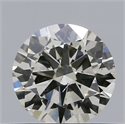 Natural Diamond 0.43 Carats, Round with Excellent Cut, J Color, SI1 Clarity and Certified by IGI