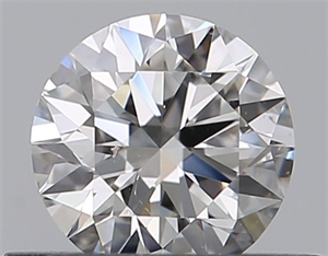 Picture of Natural Diamond 0.46 Carats, Round with Excellent Cut, H Color, SI1 Clarity and Certified by GIA