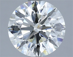 Picture of Natural Diamond 3.01 Carats, Round with Excellent Cut, J Color, SI1 Clarity and Certified by IGI