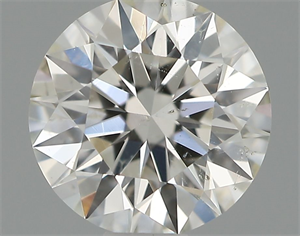 Picture of Natural Diamond 0.57 Carats, Round with Excellent Cut, I Color, SI2 Clarity and Certified by GIA