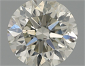 Natural Diamond 0.42 Carats, Round with Very Good Cut, J Color, SI2 Clarity and Certified by IGI