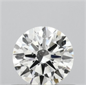 Natural Diamond 0.51 Carats, Round with Excellent Cut, J Color, SI2 Clarity and Certified by GIA