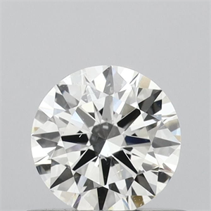 Picture of Natural Diamond 0.51 Carats, Round with Excellent Cut, J Color, SI2 Clarity and Certified by GIA