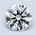 Natural Diamond 1.60 Carats, Round with Excellent Cut, E Color, VVS2 Clarity and Certified by GIA