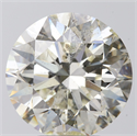 Natural Diamond 4.00 Carats, Round with Excellent Cut, K Color, SI2 Clarity and Certified by IGI