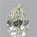 Natural Diamond 1.00 Carats, Pear with  Cut, J Color, VVS2 Clarity and Certified by IGI