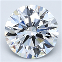 Natural Diamond 5.02 Carats, Round with Excellent Cut, D Color, VS2 Clarity and Certified by GIA