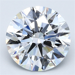 Picture of Natural Diamond 5.02 Carats, Round with Excellent Cut, D Color, VS2 Clarity and Certified by GIA