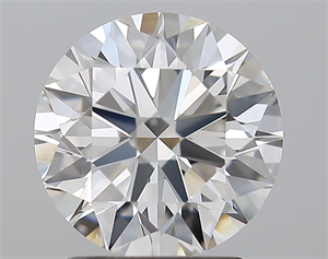 Picture of Natural Diamond 2.04 Carats, Round with Excellent Cut, H Color, VVS2 Clarity and Certified by GIA