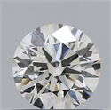 Natural Diamond 0.50 Carats, Round with Excellent Cut, J Color, SI1 Clarity and Certified by GIA