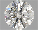 Natural Diamond 2.01 Carats, Round with Excellent Cut, I Color, VS1 Clarity and Certified by GIA