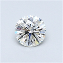 Natural Diamond 0.46 Carats, Round with Very Good Cut, J Color, IF Clarity and Certified by GIA