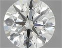 Natural Diamond 0.41 Carats, Round with Excellent Cut, K Color, IF Clarity and Certified by GIA