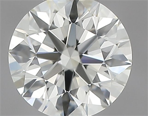 Picture of Natural Diamond 0.41 Carats, Round with Excellent Cut, K Color, IF Clarity and Certified by GIA