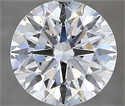 Natural Diamond 3.00 Carats, Round with Excellent Cut, D Color, SI1 Clarity and Certified by GIA