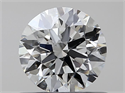 Natural Diamond 0.54 Carats, Round with Excellent Cut, J Color, VS1 Clarity and Certified by GIA