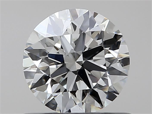 Picture of Natural Diamond 0.54 Carats, Round with Excellent Cut, J Color, VS1 Clarity and Certified by GIA