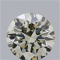 Natural Diamond 0.50 Carats, Round with Excellent Cut, K Color, VVS2 Clarity and Certified by IGI