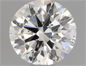 Natural Diamond 0.40 Carats, Round with Excellent Cut, J Color, SI1 Clarity and Certified by GIA