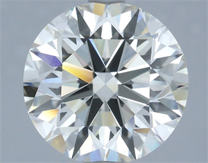 Picture of Natural Diamond 3.01 Carats, Round with Excellent Cut, J Color, VVS2 Clarity and Certified by IGI