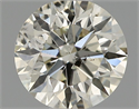 Natural Diamond 0.53 Carats, Round with Excellent Cut, K Color, SI2 Clarity and Certified by IGI