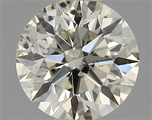 Picture of Natural Diamond 0.53 Carats, Round with Excellent Cut, K Color, SI2 Clarity and Certified by IGI