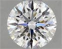 Natural Diamond 0.43 Carats, Round with Excellent Cut, H Color, VVS2 Clarity and Certified by GIA