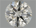 Natural Diamond 0.70 Carats, Round with Excellent Cut, J Color, I1 Clarity and Certified by GIA