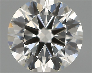 Picture of Natural Diamond 0.43 Carats, Round with Excellent Cut, H Color, SI1 Clarity and Certified by IGI