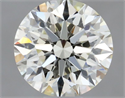 Natural Diamond 0.50 Carats, Round with Very Good Cut, K Color, VVS1 Clarity and Certified by GIA