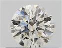 Natural Diamond 0.40 Carats, Round with Excellent Cut, K Color, VVS2 Clarity and Certified by GIA