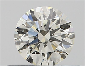 Picture of Natural Diamond 0.40 Carats, Round with Excellent Cut, K Color, VVS2 Clarity and Certified by GIA