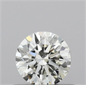 Natural Diamond 0.40 Carats, Round with Excellent Cut, H Color, SI2 Clarity and Certified by IGI