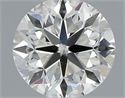 Natural Diamond 0.50 Carats, Round with Very Good Cut, I Color, SI1 Clarity and Certified by GIA