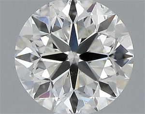 Picture of Natural Diamond 0.50 Carats, Round with Very Good Cut, I Color, SI1 Clarity and Certified by GIA