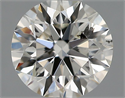 Natural Diamond 0.43 Carats, Round with Excellent Cut, H Color, SI2 Clarity and Certified by IGI