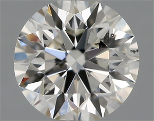 Picture of Natural Diamond 0.43 Carats, Round with Excellent Cut, H Color, SI2 Clarity and Certified by IGI