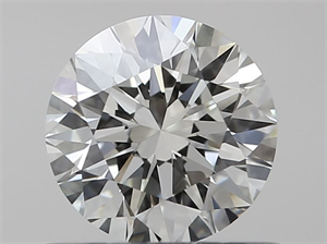 Picture of Natural Diamond 0.55 Carats, Round with Excellent Cut, K Color, VVS2 Clarity and Certified by GIA