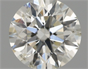 Natural Diamond 0.50 Carats, Round with Excellent Cut, H Color, SI2 Clarity and Certified by IGI