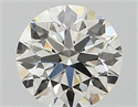 Natural Diamond 0.50 Carats, Round with Excellent Cut, I Color, VS2 Clarity and Certified by GIA