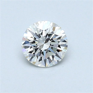 Picture of Natural Diamond 0.42 Carats, Round with Excellent Cut, H Color, VS1 Clarity and Certified by GIA